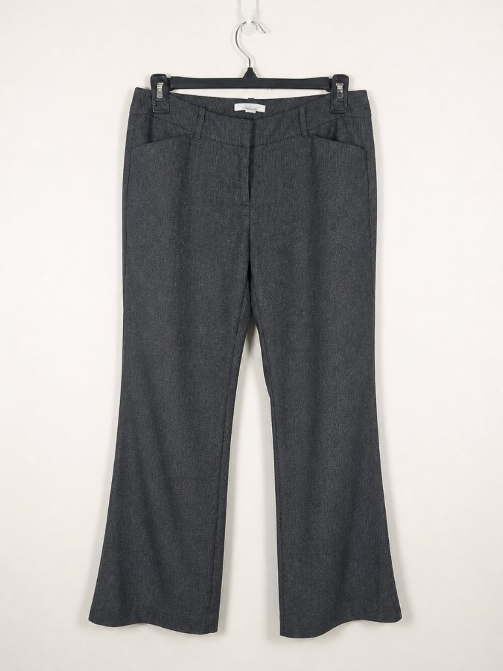 Bootcut Dress Pants Women 4 Gray Stretch Work Slacks